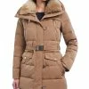 Michael Kors Women's Faux-Fur-Collar Hooded Down Puffer Coat, Created For Macy's