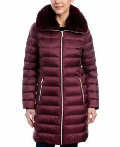 Michael Kors Women's Faux-Fur-Collar Down Puffer Coat