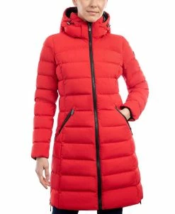 Michael Kors Women's Hooded Down Puffer Coat, Created For Macy's