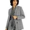 Bar III Women's Plaid Faux Double-Breasted Jacket, Created For Macy's