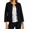 Kasper Women's Open-Front Denim Blazer -Sam Edelman Shop 21987026 fpx