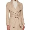 Calvin Klein Women's Asymmetrical Belted Wrap Coat, Created For Macy's