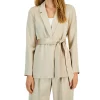 Alfani Women's Tie-Waist Satin Blazer, Created For Macy's -Sam Edelman Shop 22164308 fpx