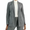 Anne Klein Women's Notched-Collar Herringbone Jacket 2 Anne Klein Women's Notched-Collar Herringbone Jacket -Sam Edelman Shop 22164859 fpx
