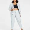 ID Ideology Plus Size Full-Zip Hooded Jacket, Medium Impact Sports Bra & Off Duty Plus Size Jogger Pants, Created For Macy's -Sam Edelman Shop 22177224 fpx