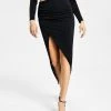 Bar III Women's Slinky Slit-Leg Pull-On Midi Skirt, Created For Macy's