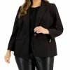Kasper Plus Size Notched-Collar One-Button Jacket -Sam Edelman Shop 22186952 fpx