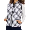 Karen Scott Women's Plaid Sleeveless Puffer Vest, Created For Macy's -Sam Edelman Shop 22223736 fpx