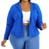 ID Ideology Plus Size Full-Zip Hooded Jacket, Created For Macy's