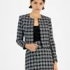 Bar III Women's Plaid Tweed Open-Front Cropped Jacket, Created For Macy's -Sam Edelman Shop 22299021 fpx
