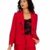 Bar III Women's Textured Crepe Faux Double-Breasted Jacket, Created For Macy's -Sam Edelman Shop 22299051 fpx
