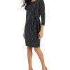 Kasper Women's Anise Metallic Faux-Wrap Dress -Sam Edelman Shop 22302814 fpx