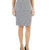 Kasper Women's Houndstooth Knee-Length Pencil Skirt