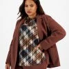 Bar III Plus Size Notched-Collar One-Button Jacket, Created For Macy's -Sam Edelman Shop 22323947 fpx