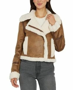 Sam Edelman Women's Faux-Shearling Moto Coat -Sam Edelman Shop 22334003 fpx