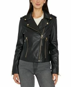 Sam Edelman Women's Leather Moto Jacket -Sam Edelman Shop 22336299 fpx