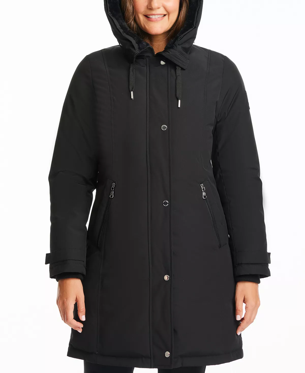 Vince Camuto Women's Faux-Fur-Trim Hooded Parka 6 Vince Camuto Women's Faux-Fur-Trim Hooded Parka - Image 4