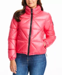 Vince Camuto Women's Shine Hooded Cropped Puffer Coat -Sam Edelman Shop 22337285 fpx