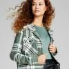 And Now This Women's Cropped Plaid Shacket -Sam Edelman Shop 22344335 fpx