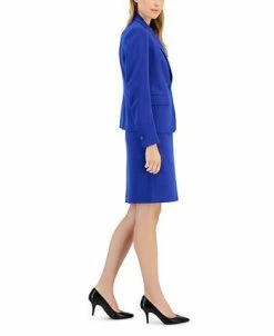 Anne Klein Executive Collection Single-Button A-Line Skirt Suit, Created For Macy's -Sam Edelman Shop 22410537 fpx