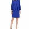 Anne Klein Executive Collection Shawl-Collar Sleeveless Sheath Dress Suit, Created For Macy's -Sam Edelman Shop 22410549 fpx