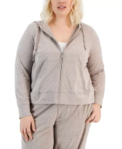 ID Ideology Plus Size Full-Zip Hooded Jacket, Created For Macy's