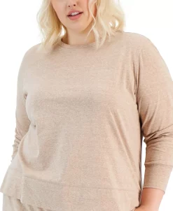 ID Ideology Plus Size Retro Recycled Long-Sleeve Top, Created For Macy's -Sam Edelman Shop 22444960 fpx