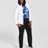 Kasper Women's Blazer, Printed Cowlneck Top & Slim Modern Trousers -Sam Edelman Shop 22460926 fpx