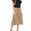 CeCe Women's Pleated Elastic Waist Skirt