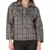 Black Tape Women's Plaid-Print Long-Sleeve Jacket -Sam Edelman Shop 22525028 fpx