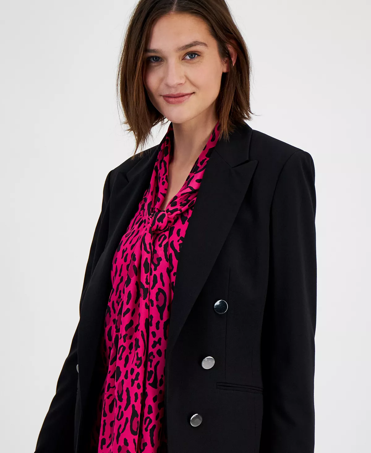 Bar III Women's Bi-Stretch Faux-Double-Breasted Jacket, Created For Macy's 4 Bar III Women's Bi-Stretch Faux-Double-Breasted Jacket, Created For Macy's - Image 2