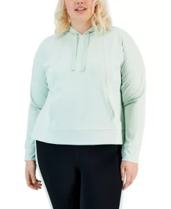 ID Ideology Plus Size Techy Drawstring-Hood Hoodie
