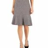 Kasper Women's Metallic-Flecked Tweed A-Line Flounce-Hem Skirt -Sam Edelman Shop 22573556 fpx