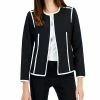 Kasper Women's Colorblocked Open-Front Long-Sleeve Blazer -Sam Edelman Shop 22573676 fpx