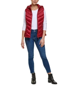 Charter Club Women's Packable Hooded Puffer Vest, Created For Macy's -Sam Edelman Shop 22583566 fpx