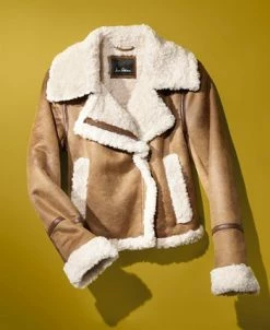 Sam Edelman Women's Faux-Shearling Moto Coat -Sam Edelman Shop 22585317 fpx