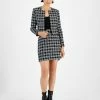 Bar III Women's Plaid Tweed Jacket, Embellished Camisole Top & Plaid Tweed Pencil Skirt, Created For Macy's -Sam Edelman Shop 22657731 fpx