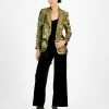 Bar III Women's Velvet V-Neck Jumpsuit & Metallic Notched Collar Jacket, Created For Macy's -Sam Edelman Shop 22657964 fpx