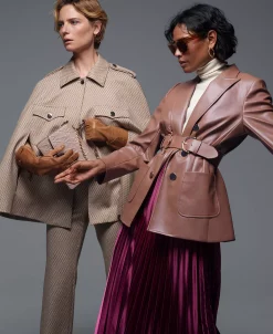 Anne Klein Women's Pleated Pull-On Midi Skirt -Sam Edelman Shop 22717615 fpx