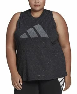 Sam Edelman Shop 21 ADIDAS Plus Size Sleeveless Logo-Front Tank Top