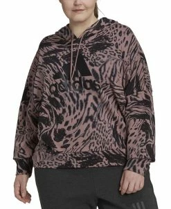 Sam Edelman Shop 37 ADIDAS Plus Size Printed Cotton Long-Sleeve Hoodie