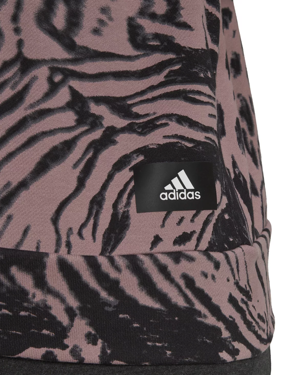 ADIDAS Plus Size Printed Cotton Long-Sleeve Hoodie 6 ADIDAS Plus Size Printed Cotton Long-Sleeve Hoodie - Image 4