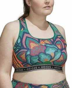 Sam Edelman Shop 39 ADIDAS Plus Size Farm Rio Printed Medium-Impact Sport Bra