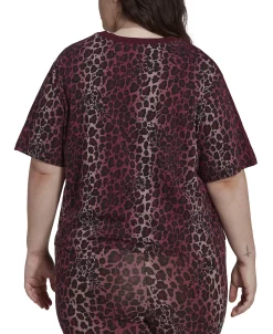 ADIDAS Plus Size Leopard-Print Cotton T-Shirt -Sam Edelman Shop 22724595 fpx