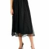 Anne Klein Women's Flocked-Dot Midi Skirt -Sam Edelman Shop 22733215 fpx