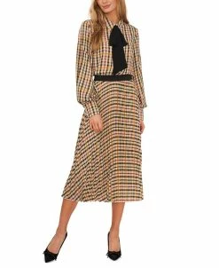 CeCe Women's Pleated Elastic Waist Skirt -Sam Edelman Shop 22760455 fpx