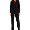 Kasper Women's One-Button Blazer, Tie-Front Blouse, & Pull-On Pants