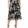 Alfani Women's Floral-Print Pleated Pull-On Midi Skirt, Created For Macy's