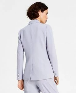 Bar III Women's Textured Crepe Single-Button Blazer, Created For Macy's -Sam Edelman Shop 22803170 fpx