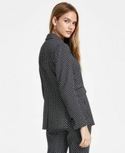Bar III Women's Patterned Jacquard One-Button Blazer, Created For Macy's -Sam Edelman Shop 22803238 fpx